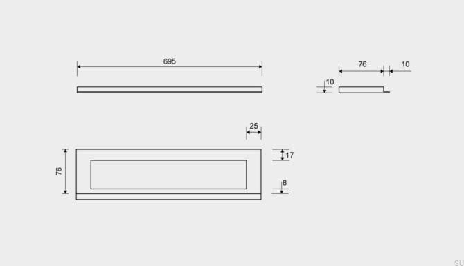 19150710--Ramka-odpływu-Highline-695-10-Stalowa-Złota-PVD-Unidrain-Skandynawskie-Uchwyty_3