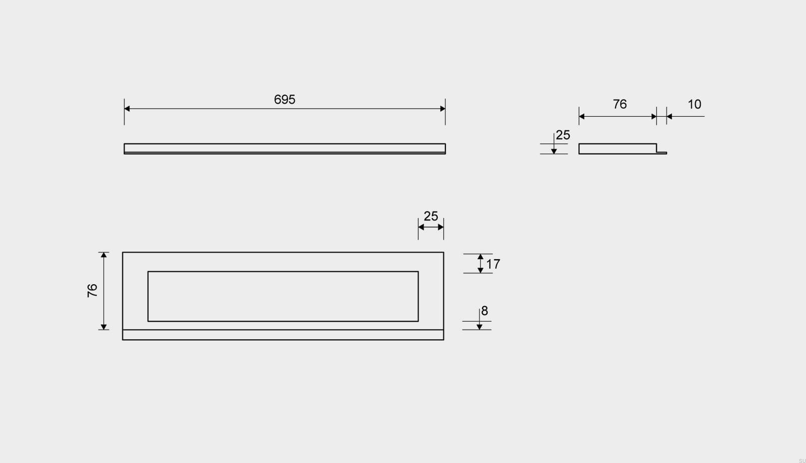 19170725--Ramka-odpływu-Highline-695-25-Stalowa-Czarna-PVD-Unidrain-Skandynawskie-Uchwyty_3