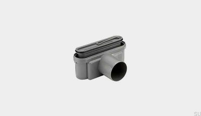 Drain module with horizontal outlet 75 mm with removable siphon