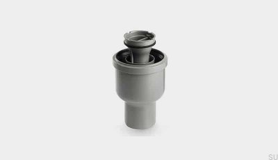 Corner drain module with vertical outlet 75 mm with removable siphon