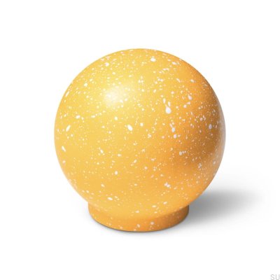 Ren Melange Yellow & White 35 wooden furniture knob, beech