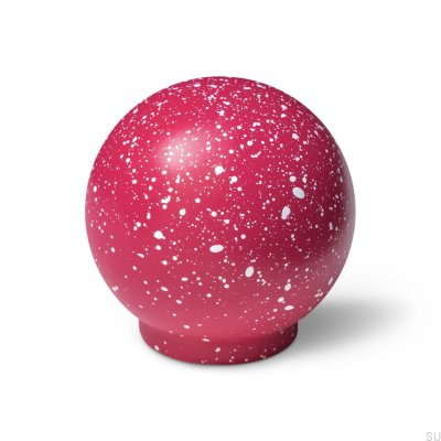 Ren Melange Deep Pink & White 35 wooden furniture knob, Beech