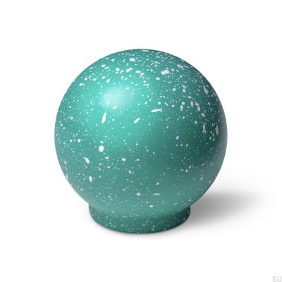 Ren Melange Light Green & White 35 wooden furniture knob, Beech