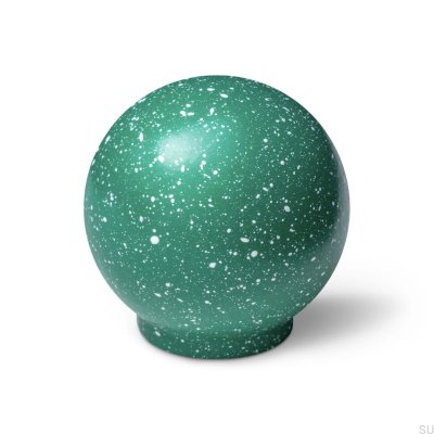 Ren Melange Green & White 35 wooden furniture knob, beech