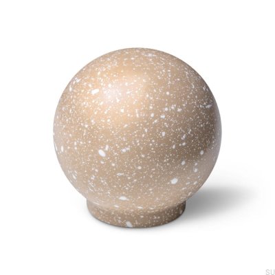 Furniture knob Ren Melange Brown & White 35 Wooden Beech