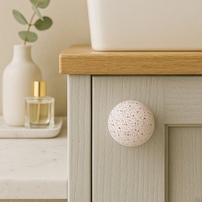 Furniture knob Ren Melange Raspberry Mousse 35 Wooden Beech
