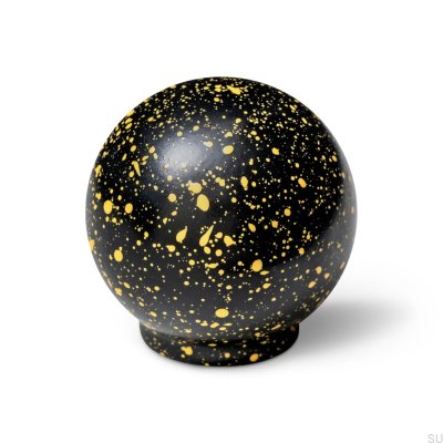 Furniture knob Ren Melange Black & Yellow 35 Wooden Beech