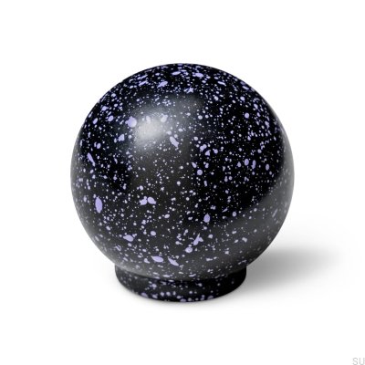 Furniture knob Ren Melange Black & Purple 35 Wooden Beech