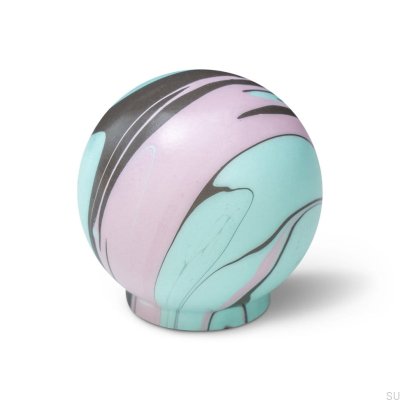 Furniture knob Ren Funky Black 35 Wooden Beech