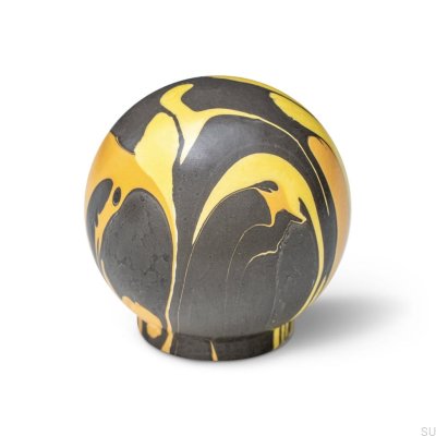 Ren Chari Black 35 Furniture Knob Wooden Beech