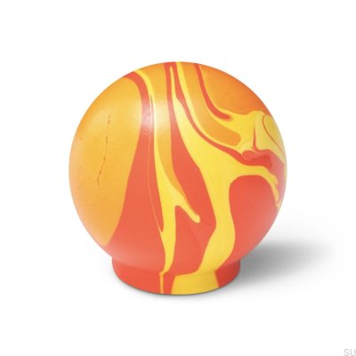 Ren Chari Red 35 Furniture Knob Wooden Beech