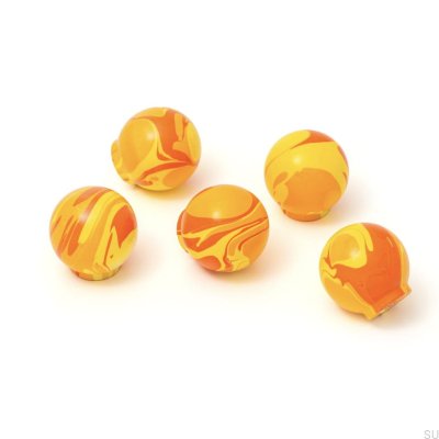 Ren Chari Red 35 Furniture Knob Wooden Beech