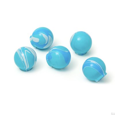 Furniture knob Ren Just Blue 35 Wooden Beech