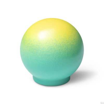 Furniture knob Ren Gradient Citrone on Light Green 35 Wooden Beech