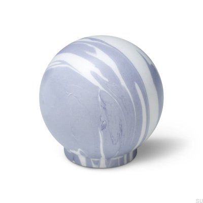Furniture knob Ren White Lavender 35 Wooden Beech