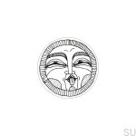 E_27-WH-C--Gałka-meblowa-Faces-Black&White-40-Drewniana-Dębowa-Emaliowana-Biała-(wzór C)-Dot-Manufacture-Skandynawskie-Uchwyty_1