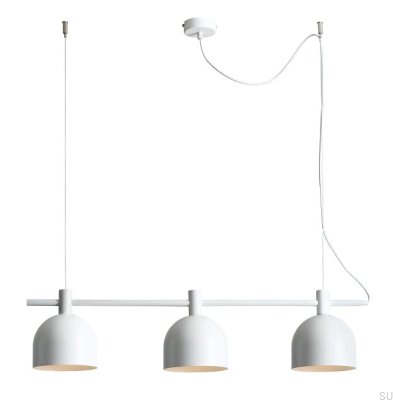 Hanging lamp Beryl 3 Metal White