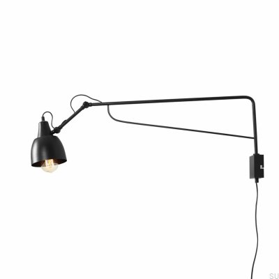 Soho Large Metal Black Wall Lamp
