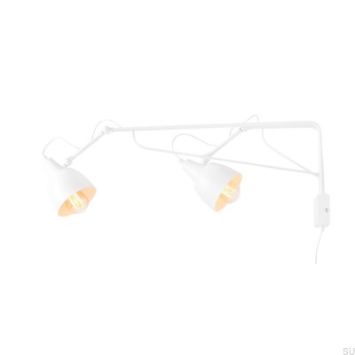 Soho 2 Metal White Wall Lamp