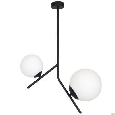 Gallia 2 Metal Black Ceiling Light