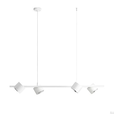 Bot 4 Metal White Hanging Lamp