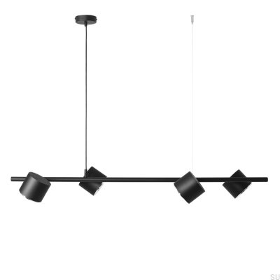 Bot 4 Metal Black Hanging Lamp