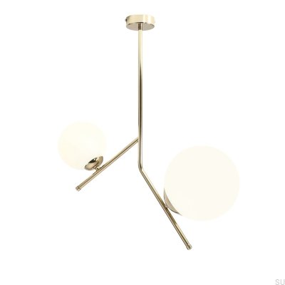 Gallia 2 Metal Gold Ceiling Light