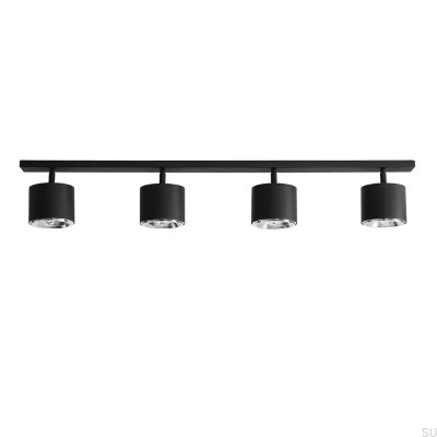 Bot 4 Metal Black Ceiling Light