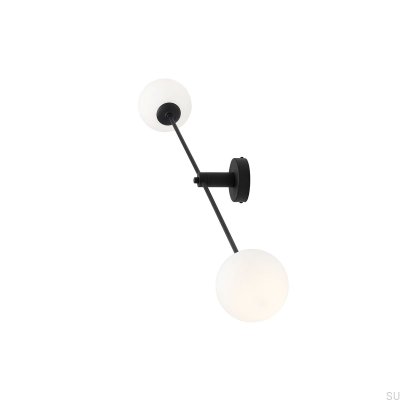 Wall Lamp Ohio 2 Metal Black