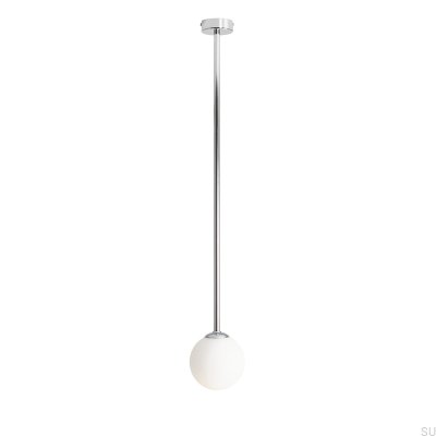 Pinne Long Metal Silver Chrome Ceiling Light
