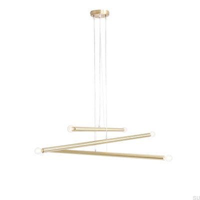 Tubo 6 Brass Hanging Lamp