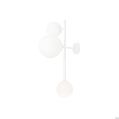 Dione 3 Metal Wall Lamp White