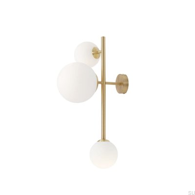 Dione 3 Wall Lamp Brushed Brass