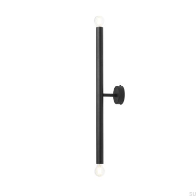 Tubo 2 S Wall Lamp Metal Black