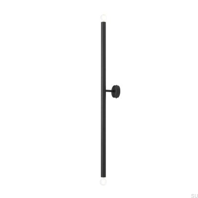 Tubo 2 L Wall Lamp Metal Black
