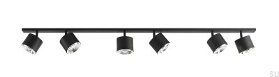 Ceiling Lamp Bot 6 (3x2) Metal Black