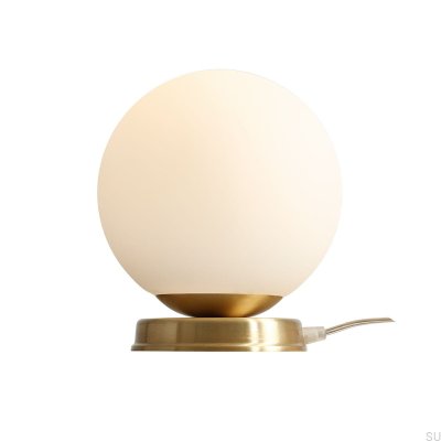 Ball M Desk Lamp Brushed Brass