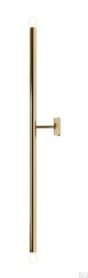 Tubo 2 L Metal Gold Wall Lamp