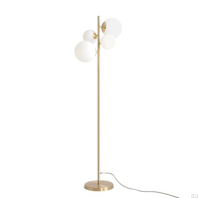 Bloom Floor Lamp Brushed Brass