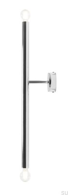 Tubo 2 S Wall Lamp Metal Silver Chrome