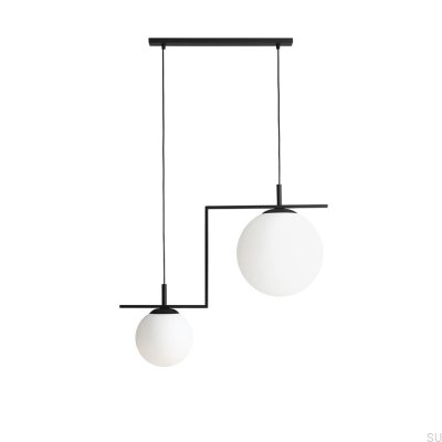 Zac 2 Metal Black Hanging Lamp