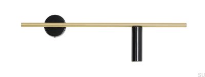 Trevo Brass Wall Lamp with Black (Right)