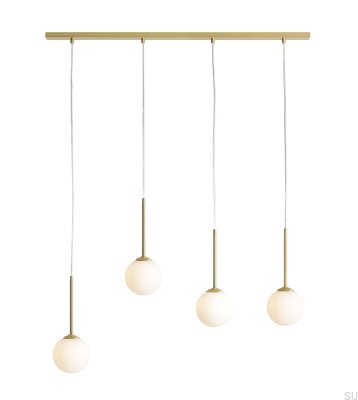 Bosso 4 Brass Hanging Lamp
