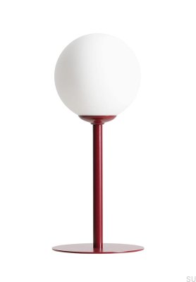 Pinne Metal Burgundy Desk Lamp