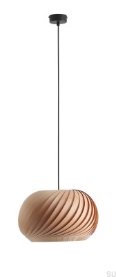 Hanging lamp Nature Dark S Wooden Beech