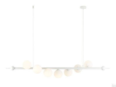 Wave 7 Metal White Pendant Lamp