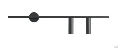 Trevo 2 Metal Black Wall Lamp (Right)