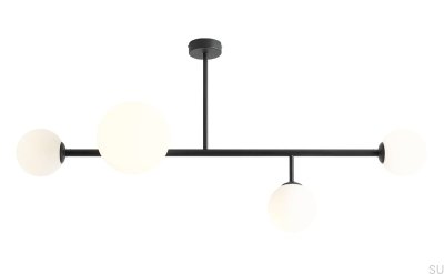 Ceiling Dione 4 Metal Black