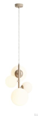 Bloom 4 Metal Beige Hanging Lamp
