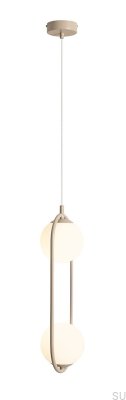 Riva 2 Metal Beige Hanging Lamp